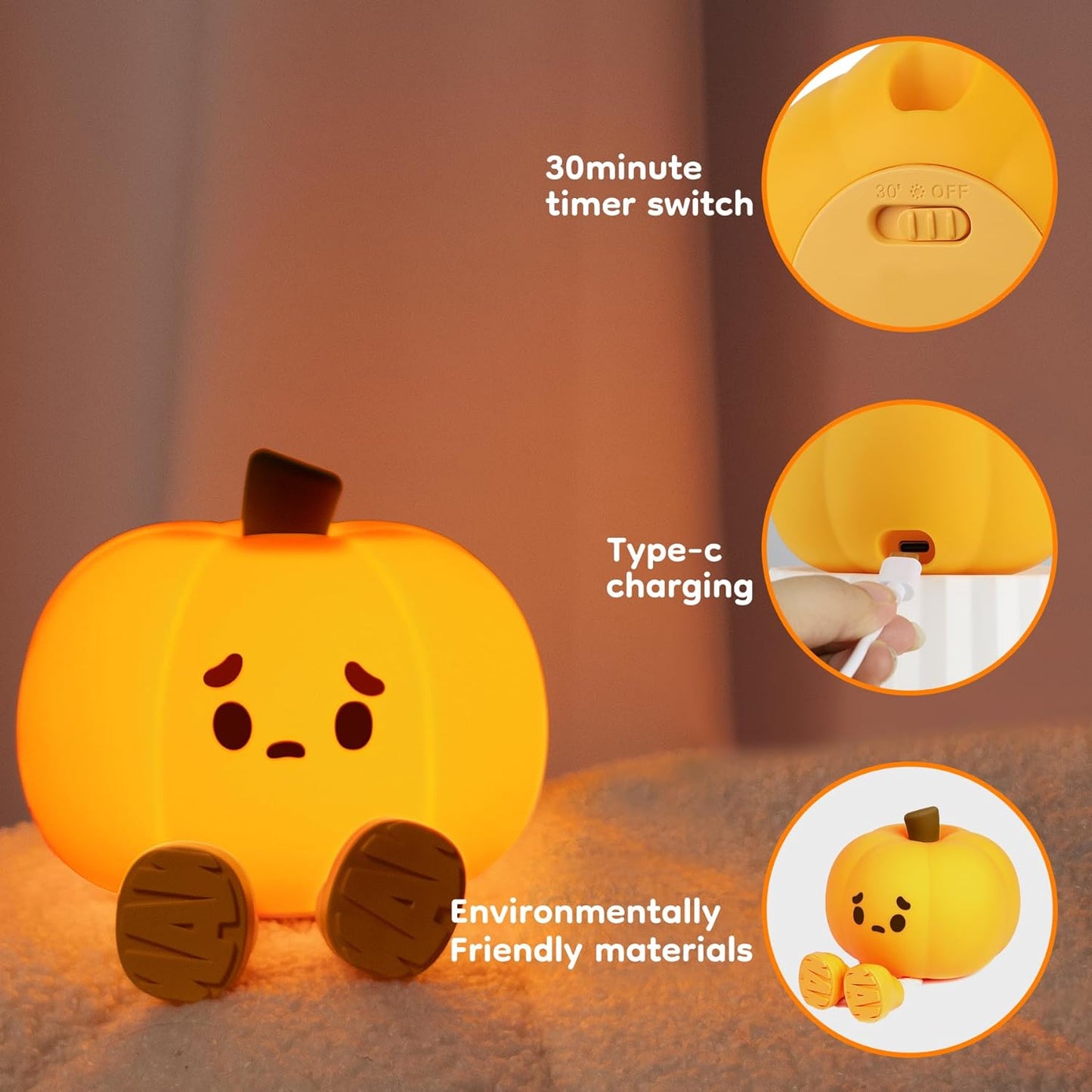 Charming Pumpkin Glow Light